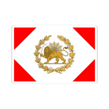 Imperial Standard of Naser al-Din Shah Qajar 1848-1896 (Iran) STICKER Vinyl Kiss-Cut Decal 6 Inch White - The Sticker Space