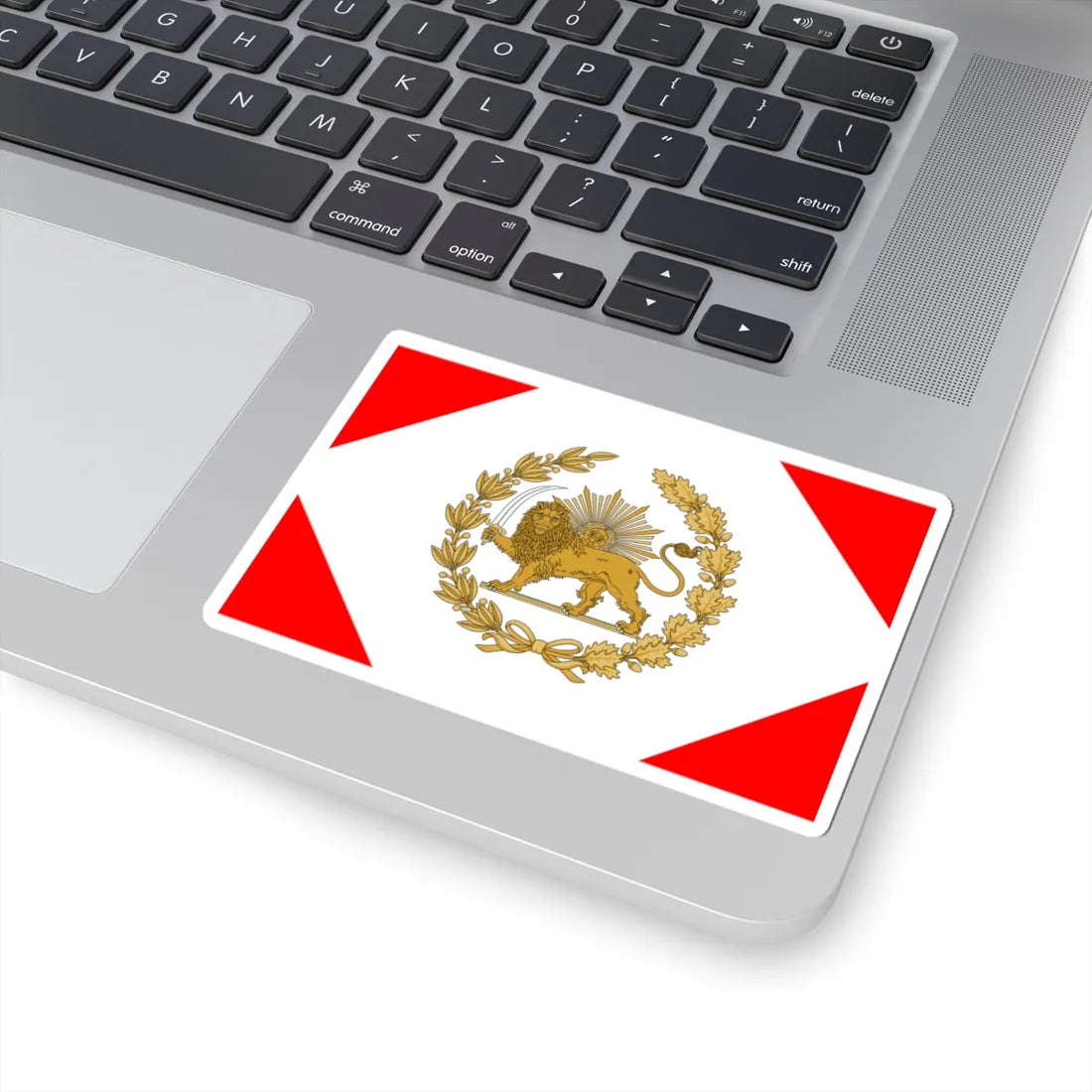 Imperial Standard of Naser al-Din Shah Qajar 1848-1896 (Iran) STICKER Vinyl Kiss-Cut Decal - The Sticker Space