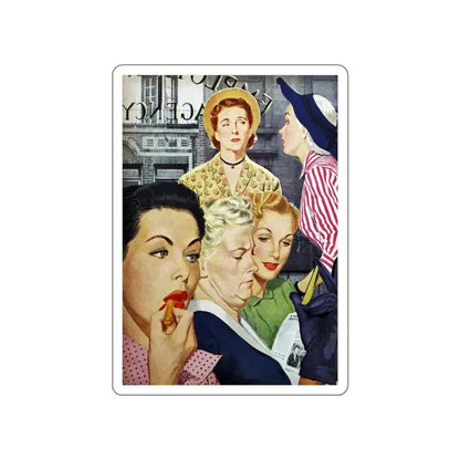 Imposter, Good Housekeeping, January 1950 (Magazine Illustration) STICKER Vinyl Die-Cut Decal White Die-Cut 5 Inch - The Sticker Space