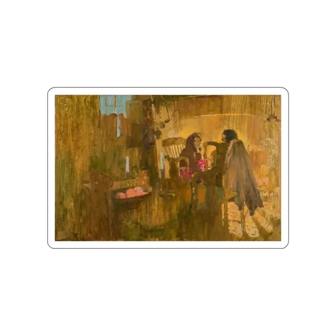 Impressionist Painting (1) (Magazine Illustration) STICKER Vinyl Die-Cut Decal White Die-Cut 6 Inch - The Sticker Space