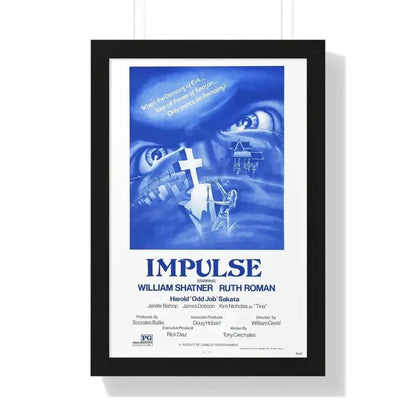 IMPULSE 1984 - Framed Movie Poster 16″ x 24″ Black - The Sticker Space