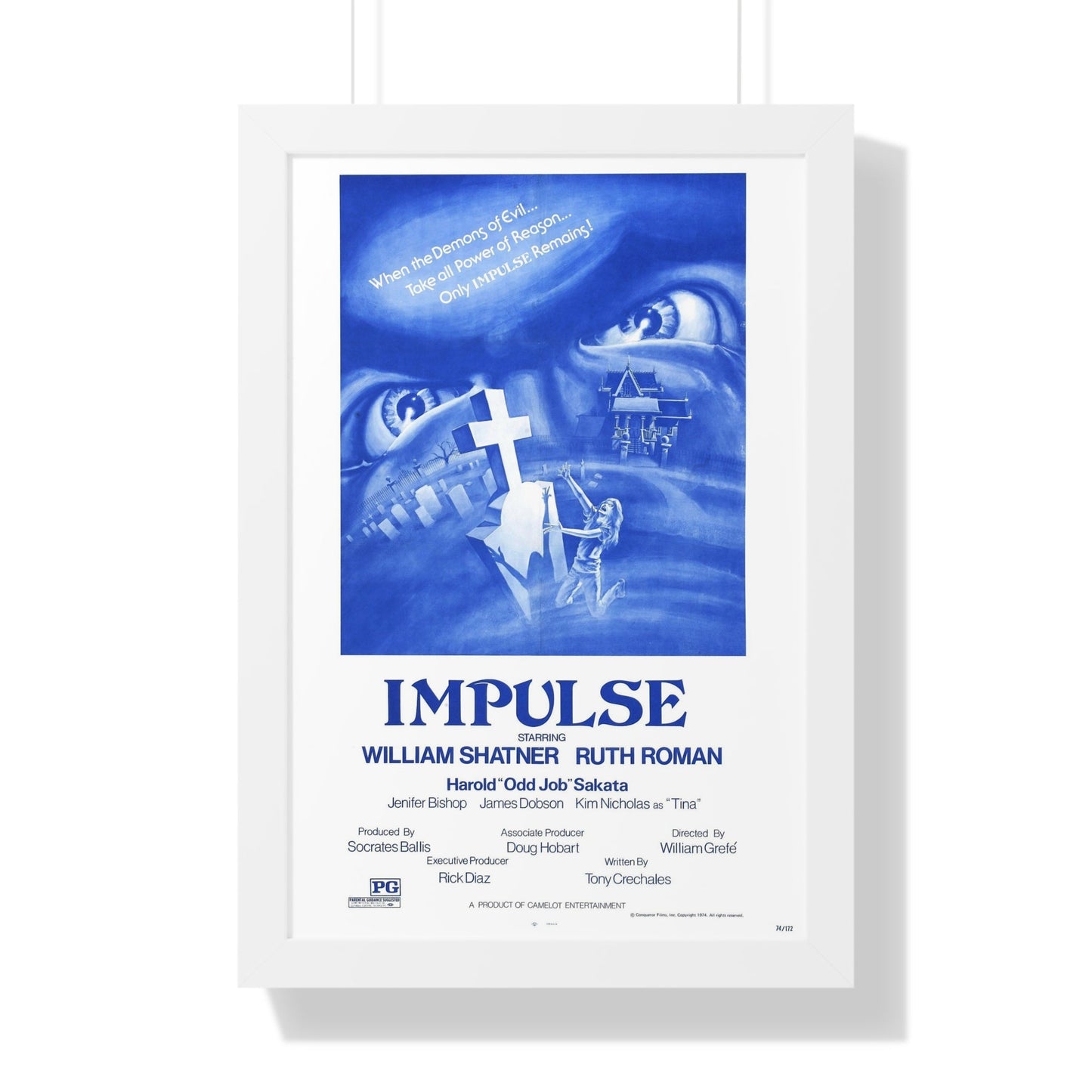 IMPULSE 1984 - Framed Movie Poster-16″ x 24″-The Sticker Space