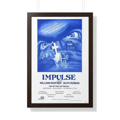 IMPULSE 1984 - Framed Movie Poster 20" x 30" Walnut - The Sticker Space
