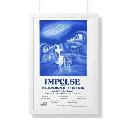 IMPULSE 1984 - Framed Movie Poster 20" x 30" White - The Sticker Space