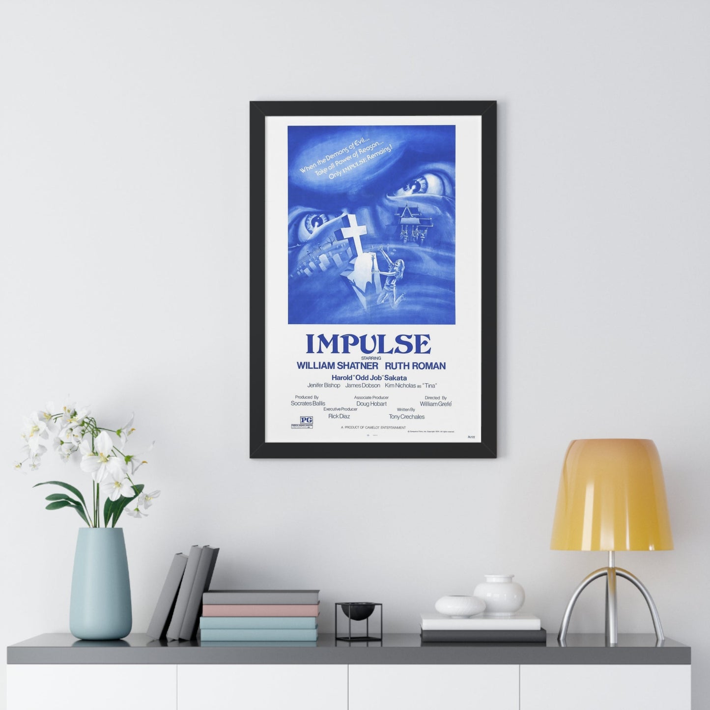 IMPULSE 1984 - Framed Movie Poster-The Sticker Space