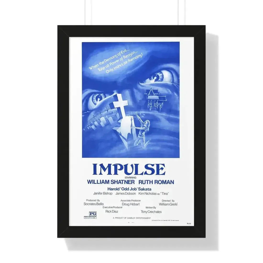 IMPULSE 1984 - Framed Movie Poster - The Sticker Space