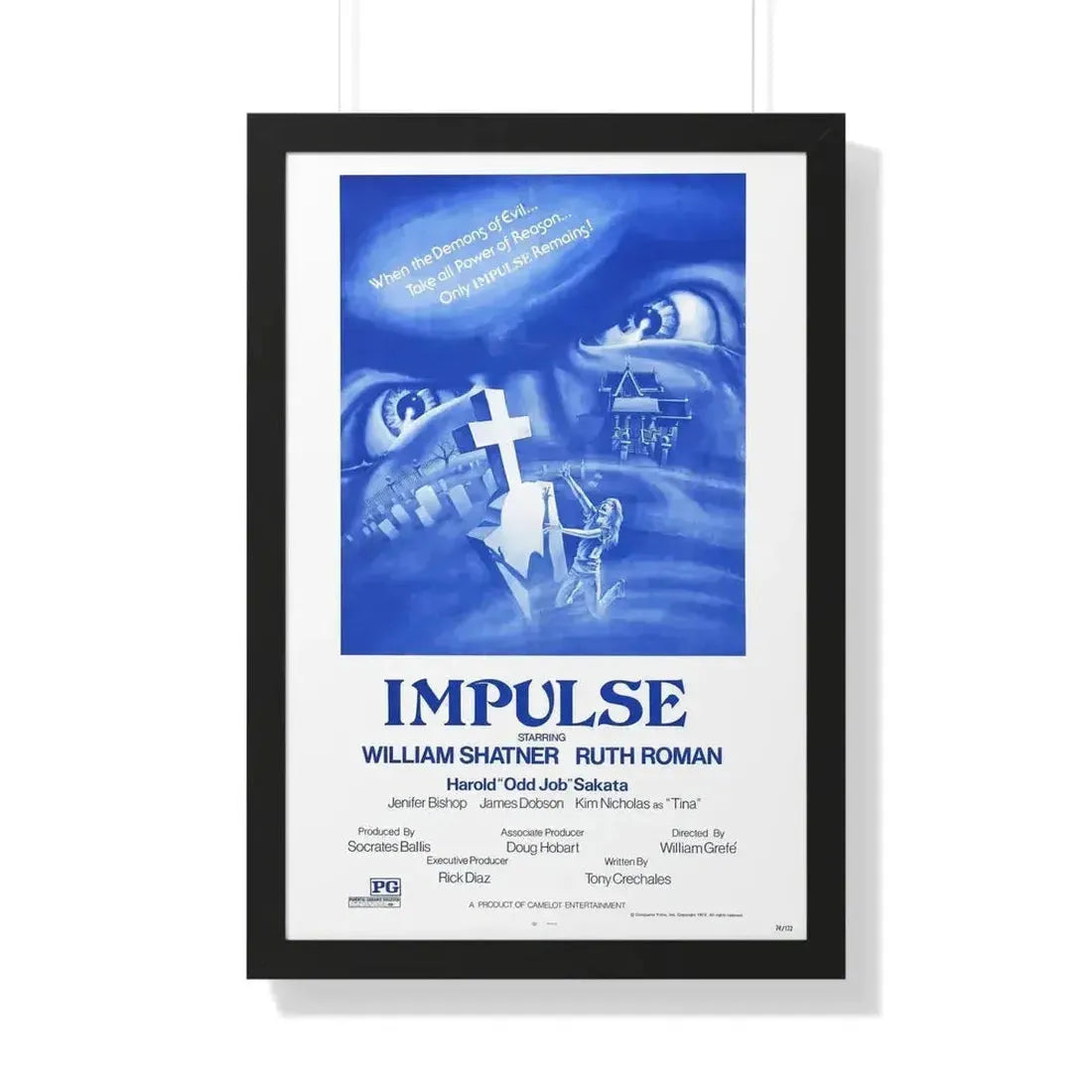 IMPULSE 1984 - Framed Movie Poster - The Sticker Space