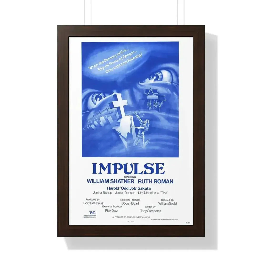 IMPULSE 1984 - Framed Movie Poster - The Sticker Space