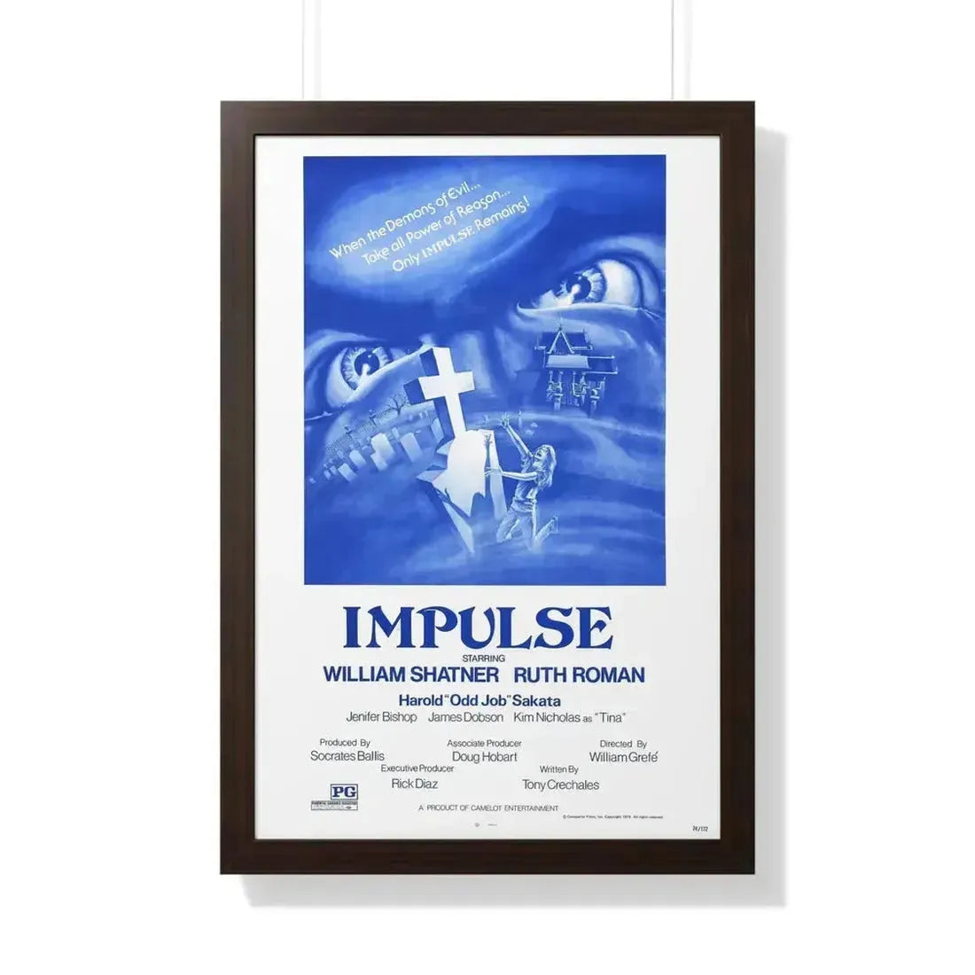 IMPULSE 1984 - Framed Movie Poster - The Sticker Space