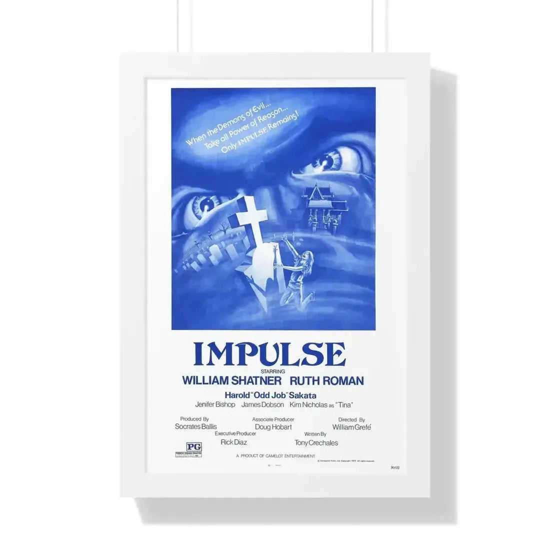 IMPULSE 1984 - Framed Movie Poster - The Sticker Space