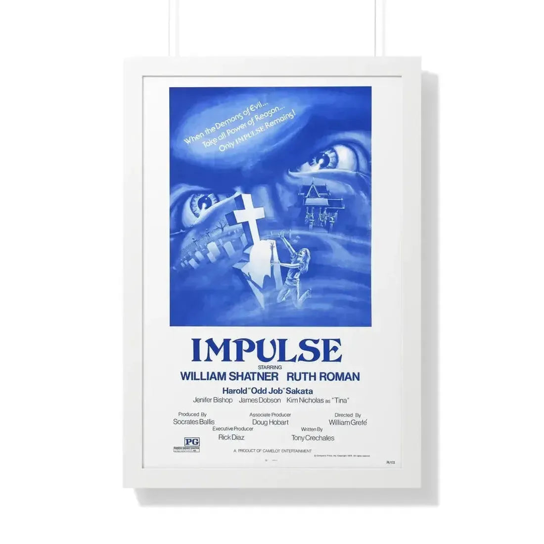 IMPULSE 1984 - Framed Movie Poster - The Sticker Space