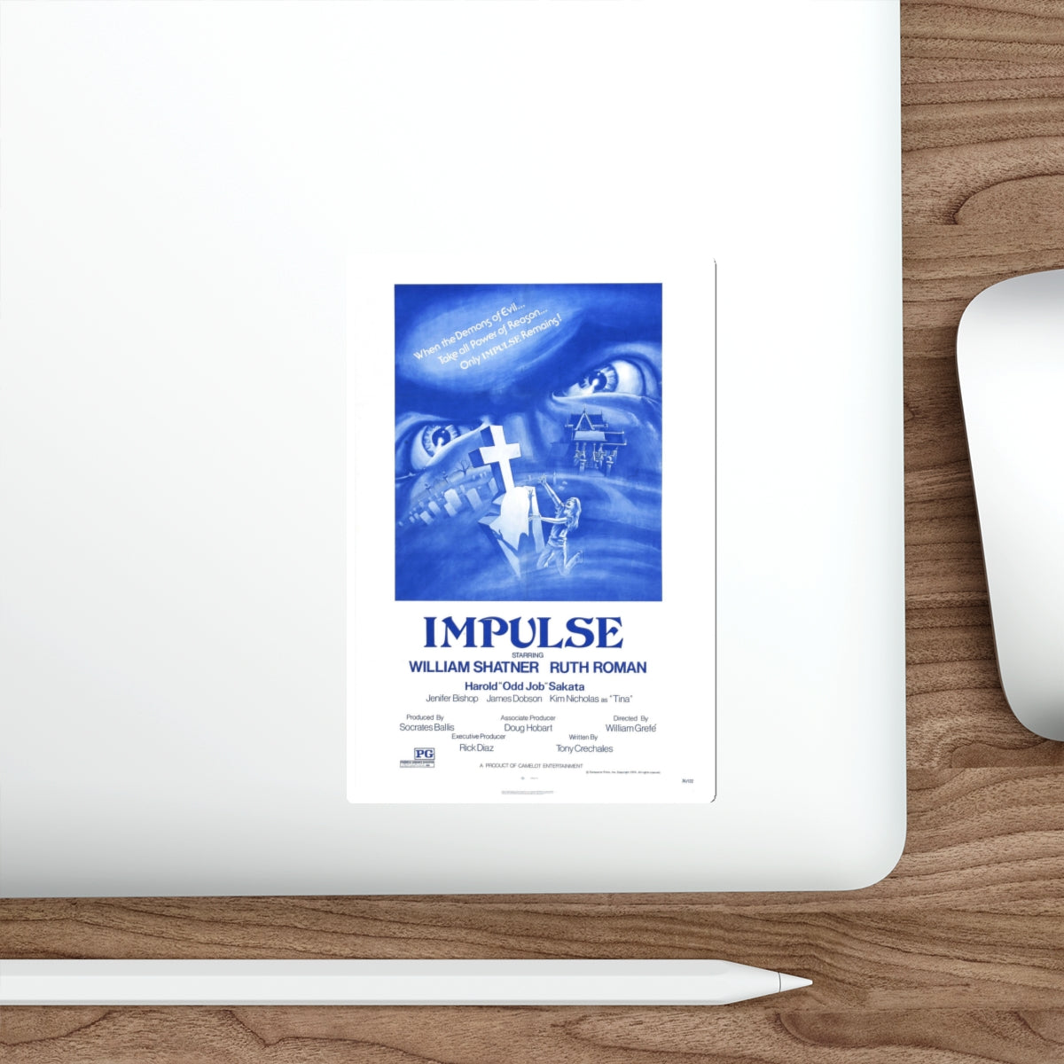 IMPULSE 1984 Movie Poster STICKER Vinyl Die-Cut Decal-The Sticker Space