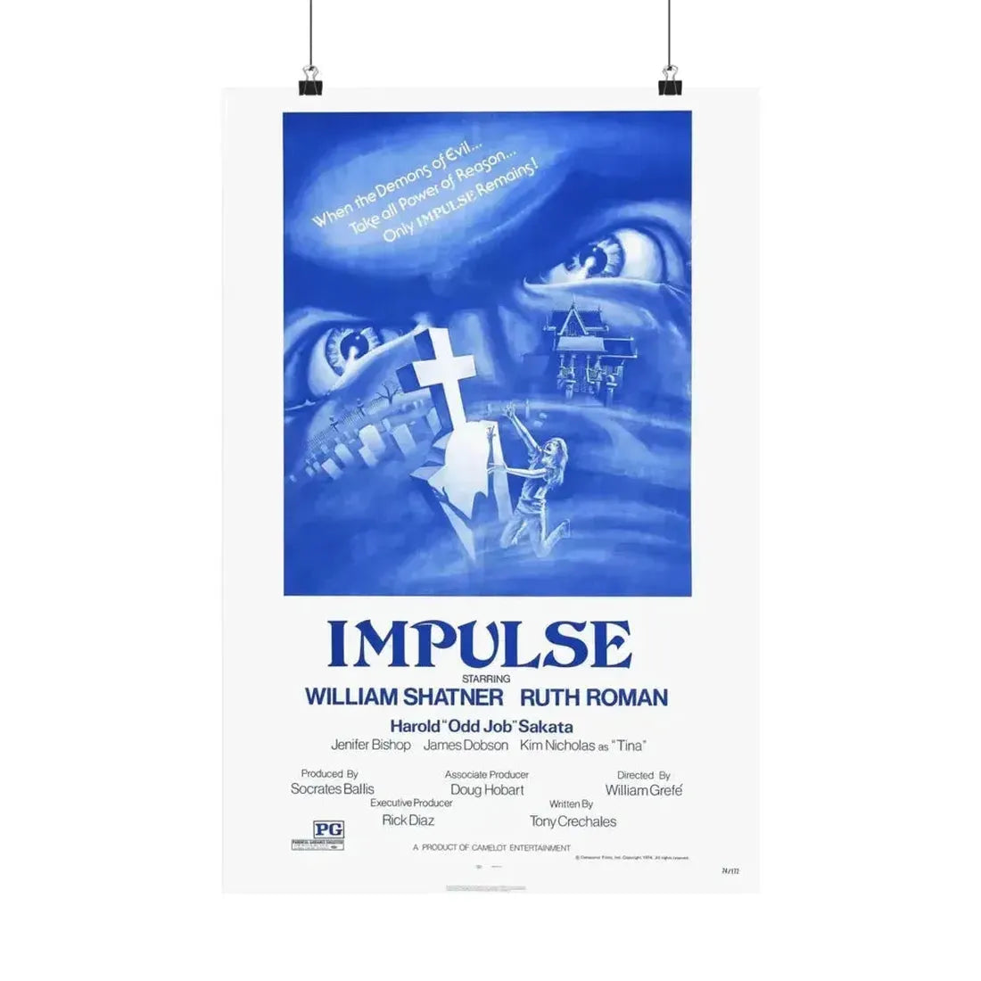 IMPULSE 1984 - Paper Movie Poster - The Sticker Space