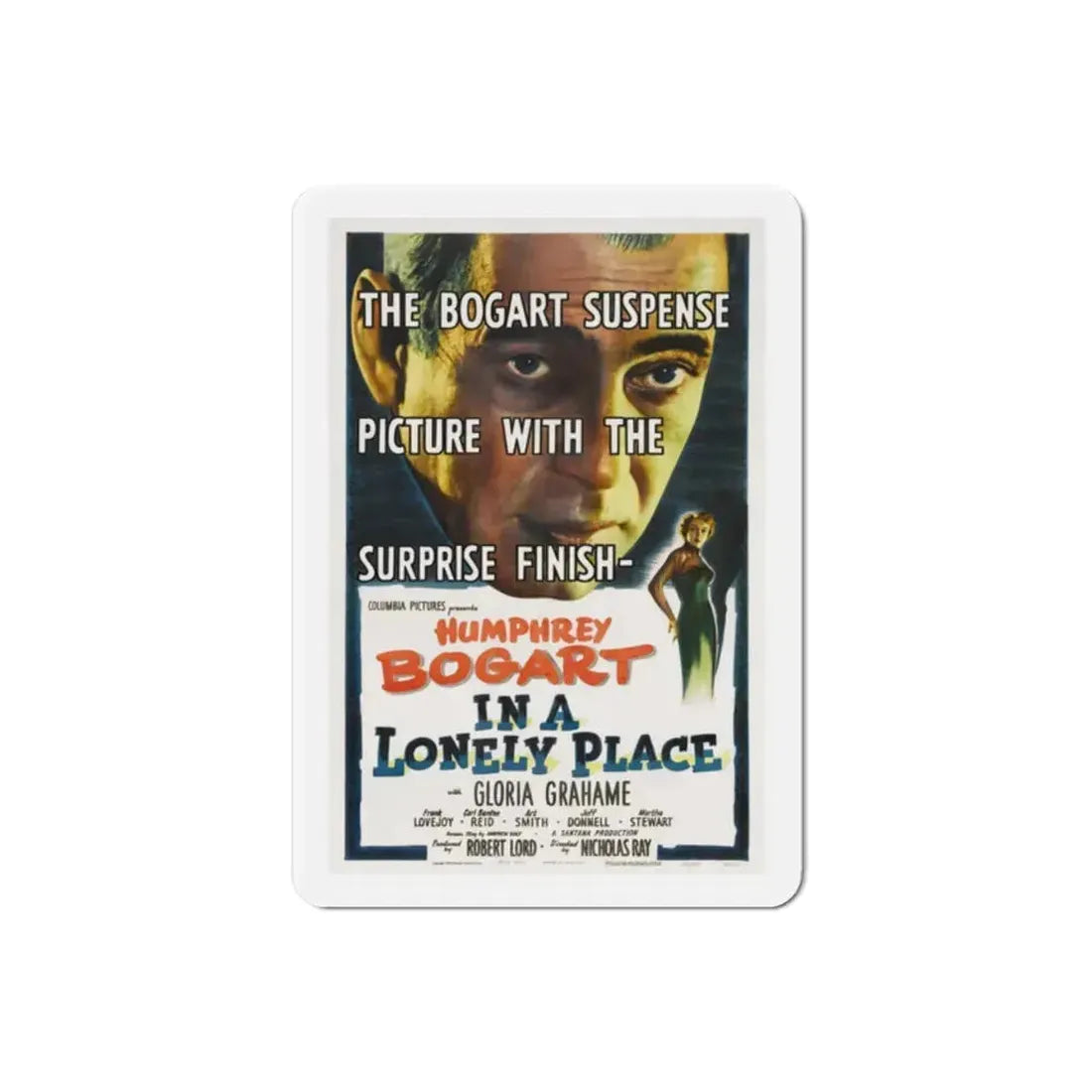In a Lonely Place 1950 Movie Poster Refrigerator Magnet 2 Inch - The Sticker Space