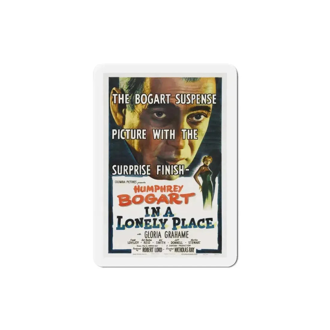 In a Lonely Place 1950 Movie Poster Refrigerator Magnet 4 Inch - The Sticker Space