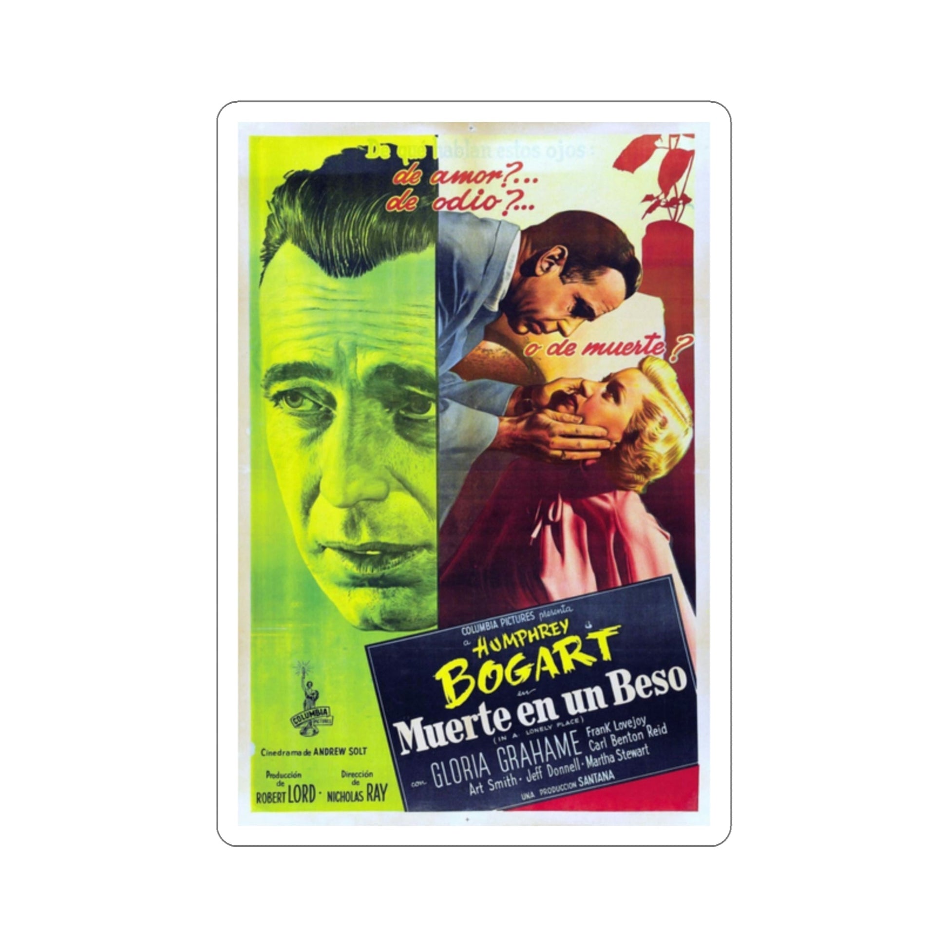 In a Lonely Place 1950 v2 Movie Poster STICKER Vinyl Die-Cut Decal-2 Inch-The Sticker Space