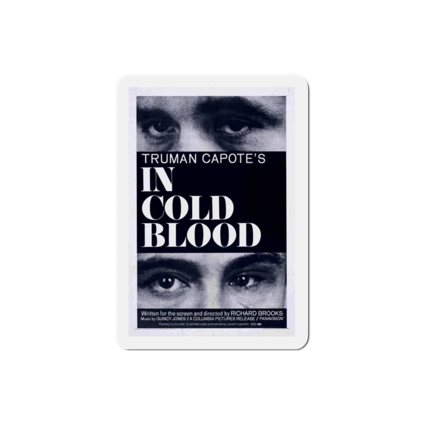 In Cold Blood 1967 Movie Poster Die-Cut Magnet-2 Inch-The Sticker Space