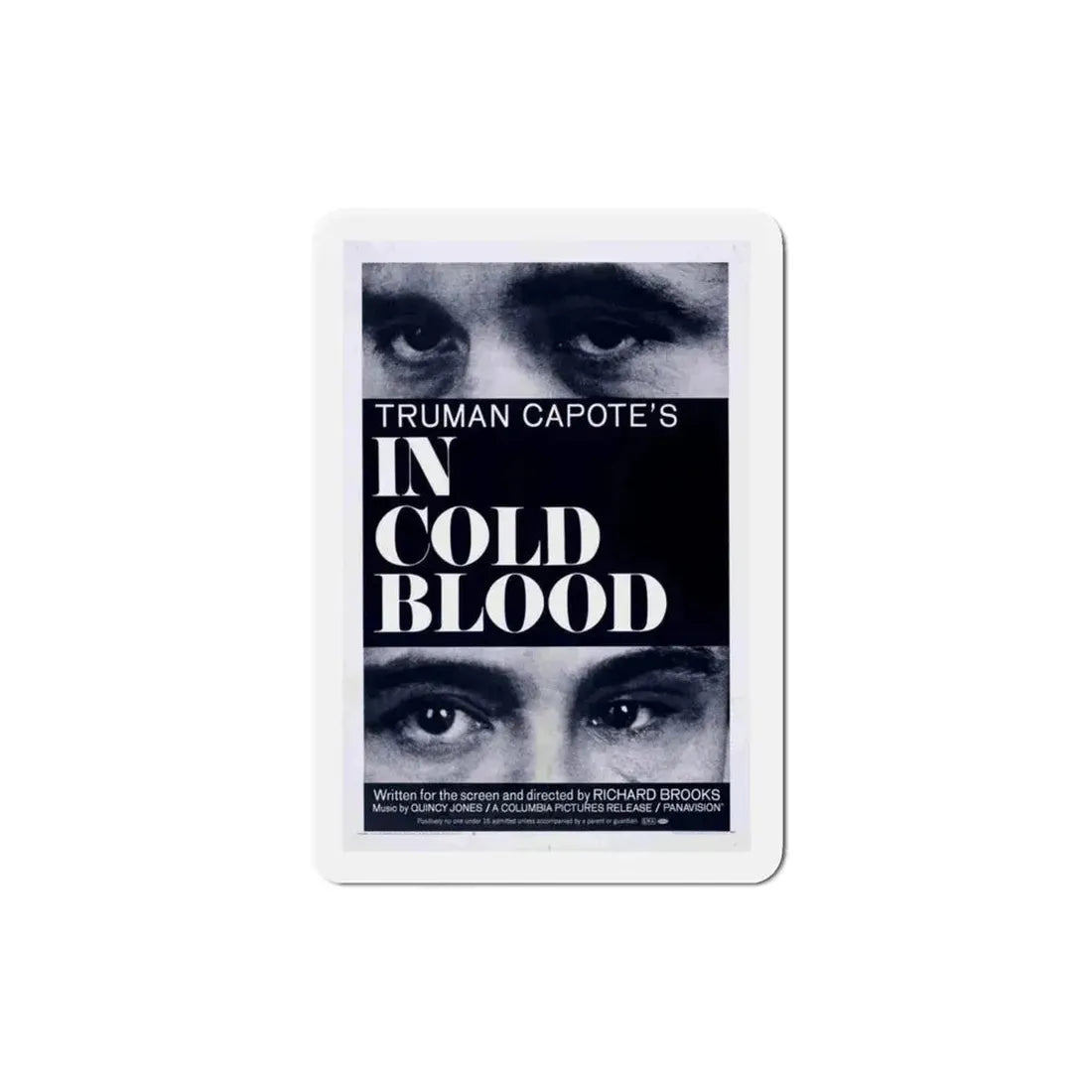 In Cold Blood 1967 Movie Poster Refrigerator Magnet 3 Inch - The Sticker Space