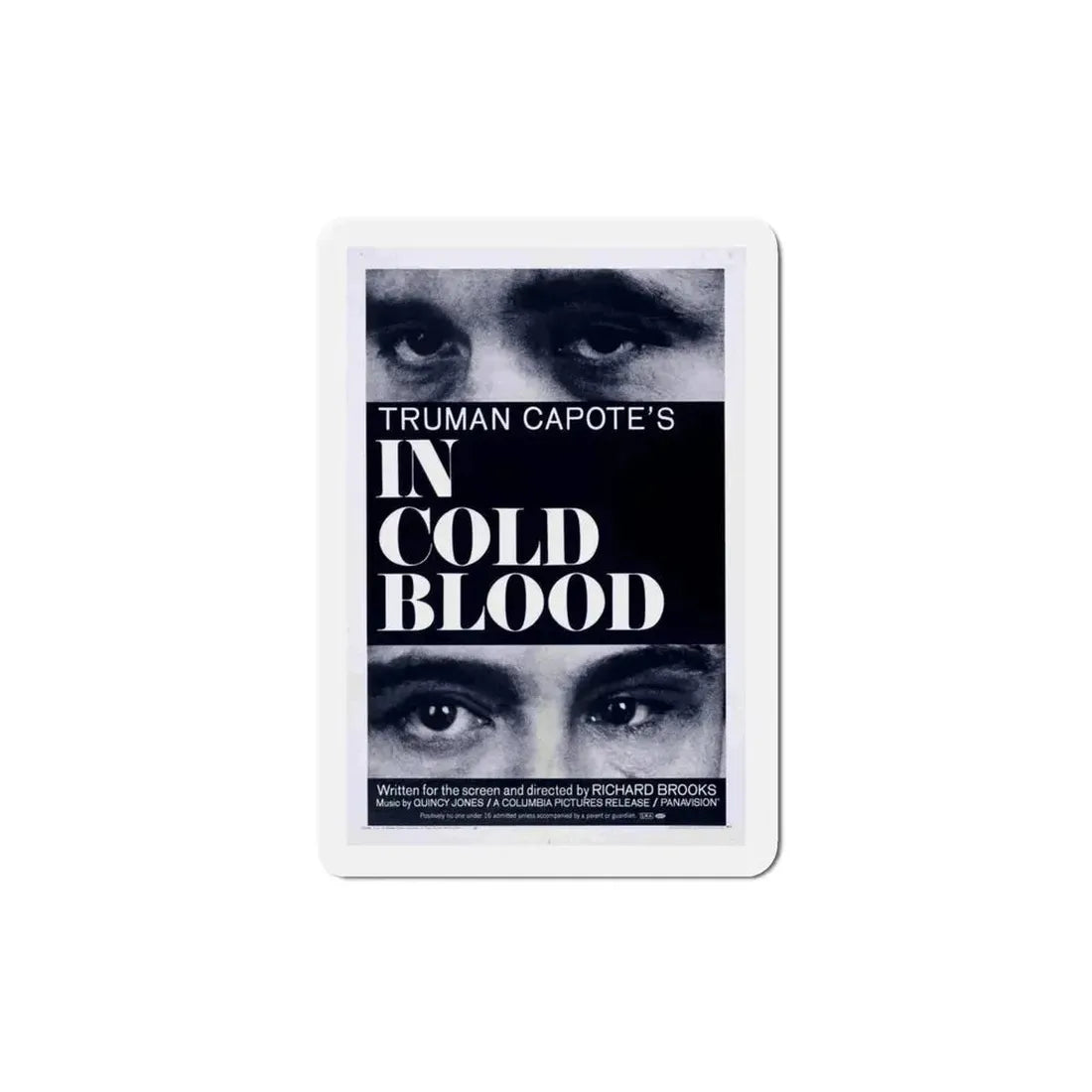 In Cold Blood 1967 Movie Poster Refrigerator Magnet 4 Inch - The Sticker Space