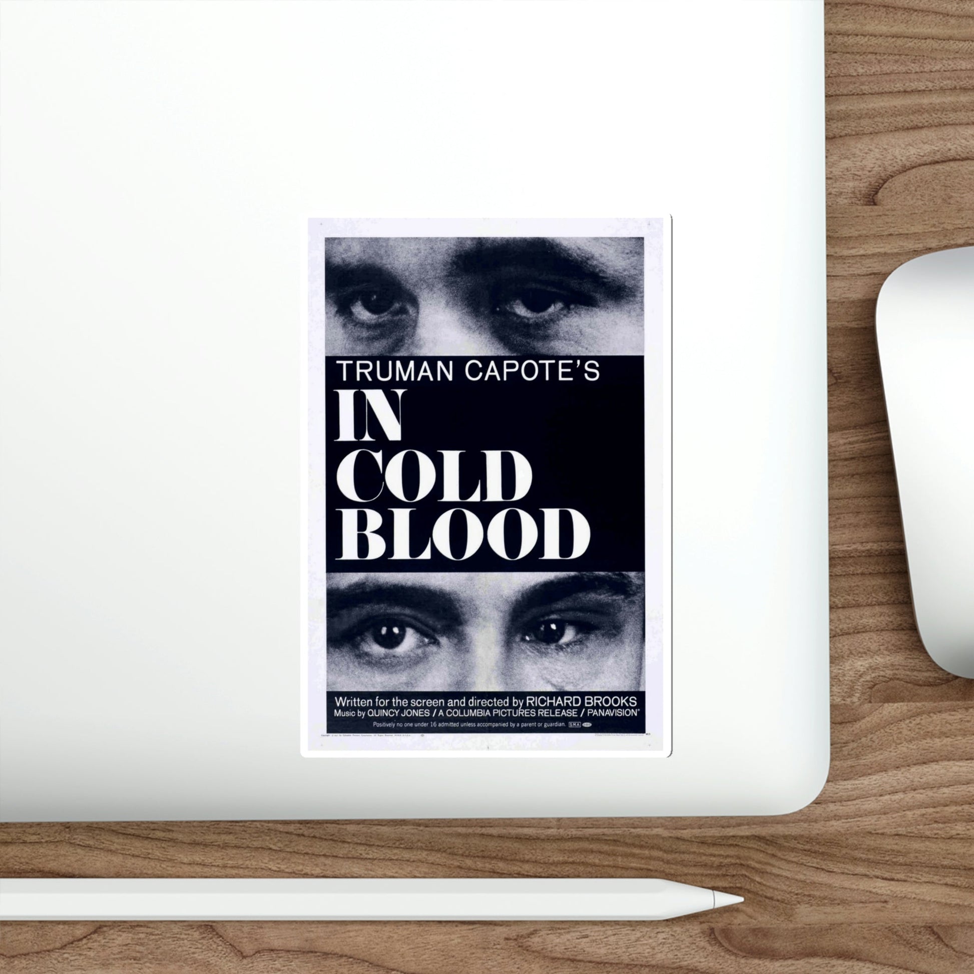 In Cold Blood 1967 Movie Poster STICKER Vinyl Die-Cut Decal-The Sticker Space