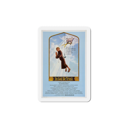 In God We Trust 1980 Movie Poster Die-Cut Magnet-6 × 6"-The Sticker Space