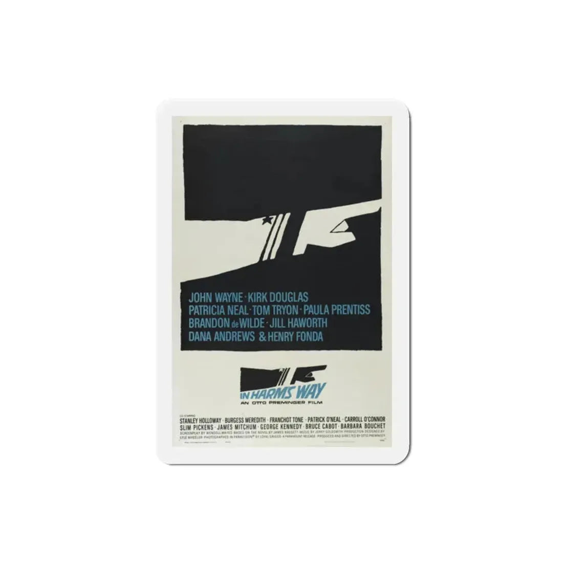 In Harm's Way 1965 Movie Poster Refrigerator Magnet 2 Inch - The Sticker Space