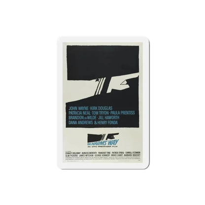 In Harm's Way 1965 Movie Poster Refrigerator Magnet 2 Inch - The Sticker Space