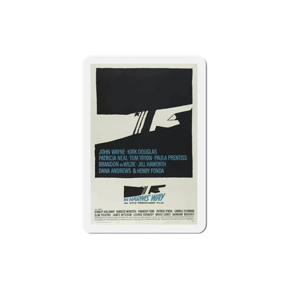 In Harm's Way 1965 Movie Poster Refrigerator Magnet 3 Inch - The Sticker Space