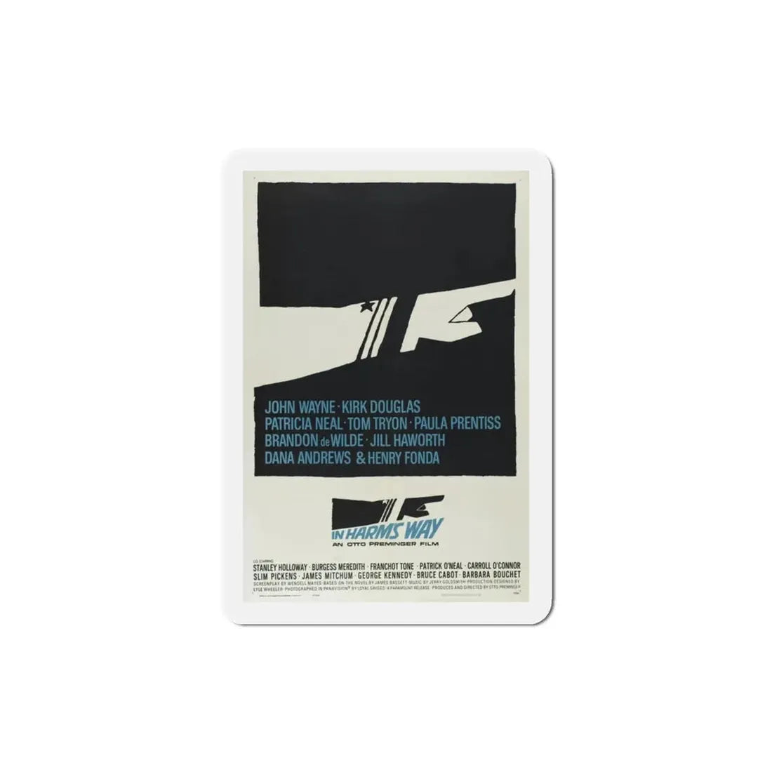 In Harm's Way 1965 Movie Poster Refrigerator Magnet - The Sticker Space