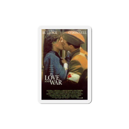 In Love And War 1996 Movie Poster Die-Cut Magnet-5" x 5"-The Sticker Space