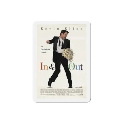 In & Out 1997 Movie Poster Refrigerator Magnet 2 Inch - The Sticker Space