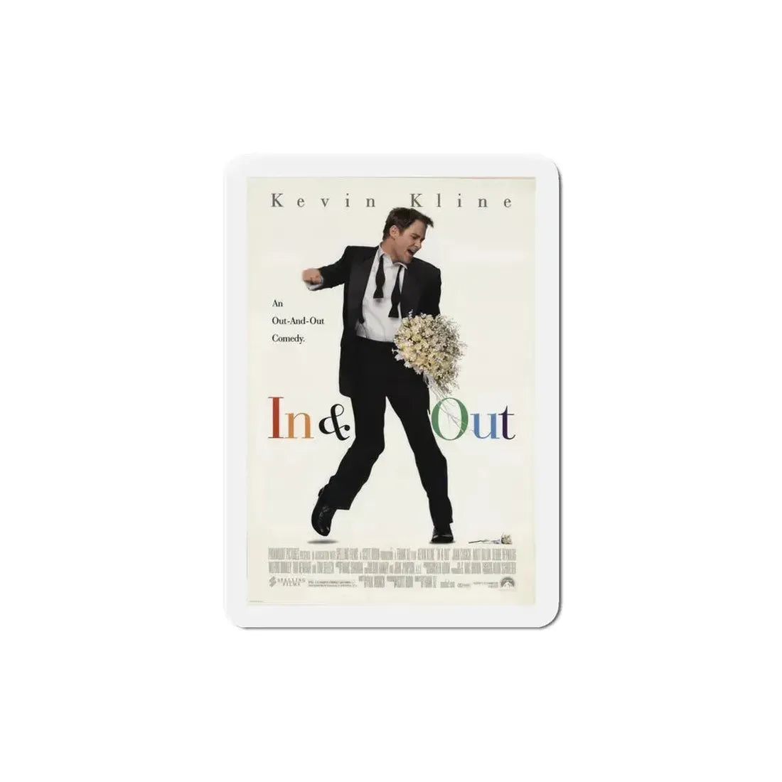 In & Out 1997 Movie Poster Refrigerator Magnet 5 Inch - The Sticker Space