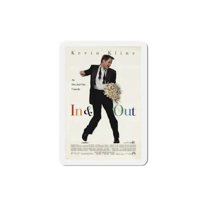 In & Out 1997 Movie Poster Refrigerator Magnet 5 Inch - The Sticker Space