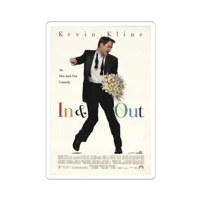 In & Out 1997 Movie Poster - STICKER Vinyl Kiss-Cut Decal 3 Inch White - The Sticker Space