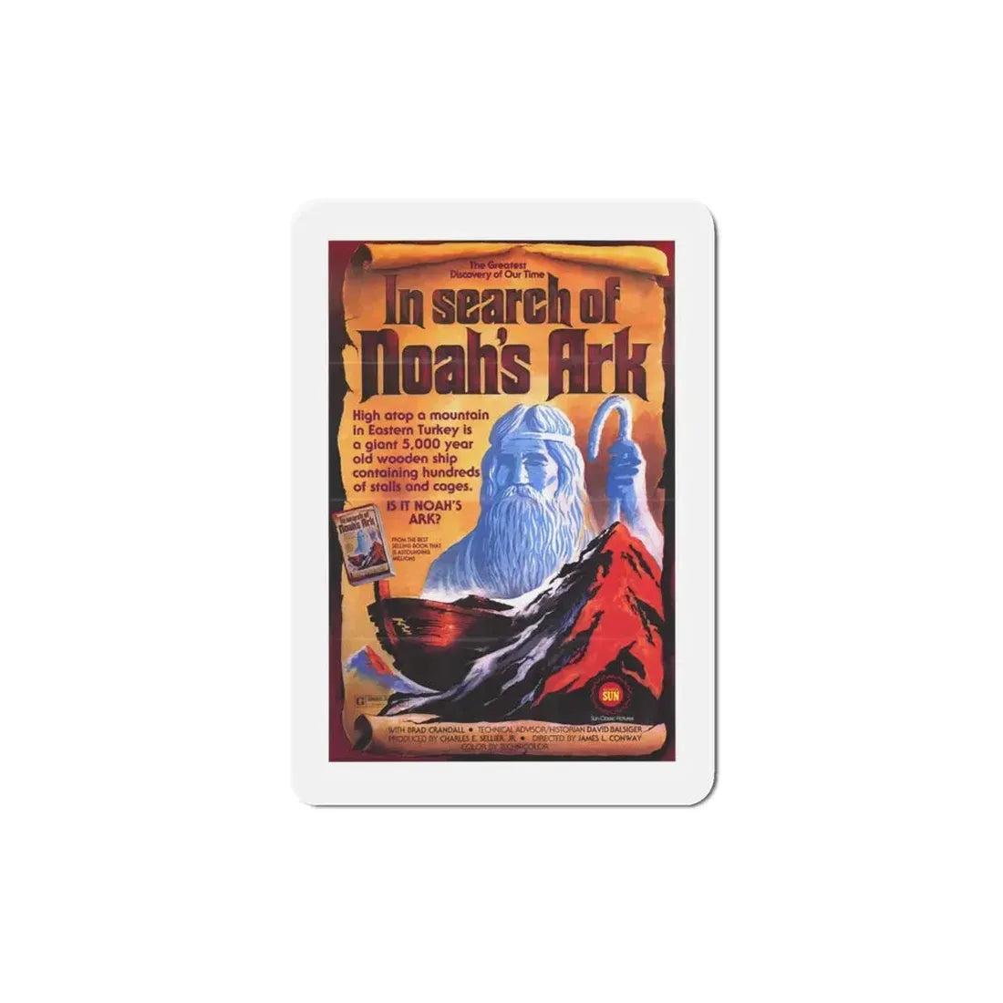 In Search of Noah's Ark 1976 Movie Poster Refrigerator Magnet 4 Inch - The Sticker Space
