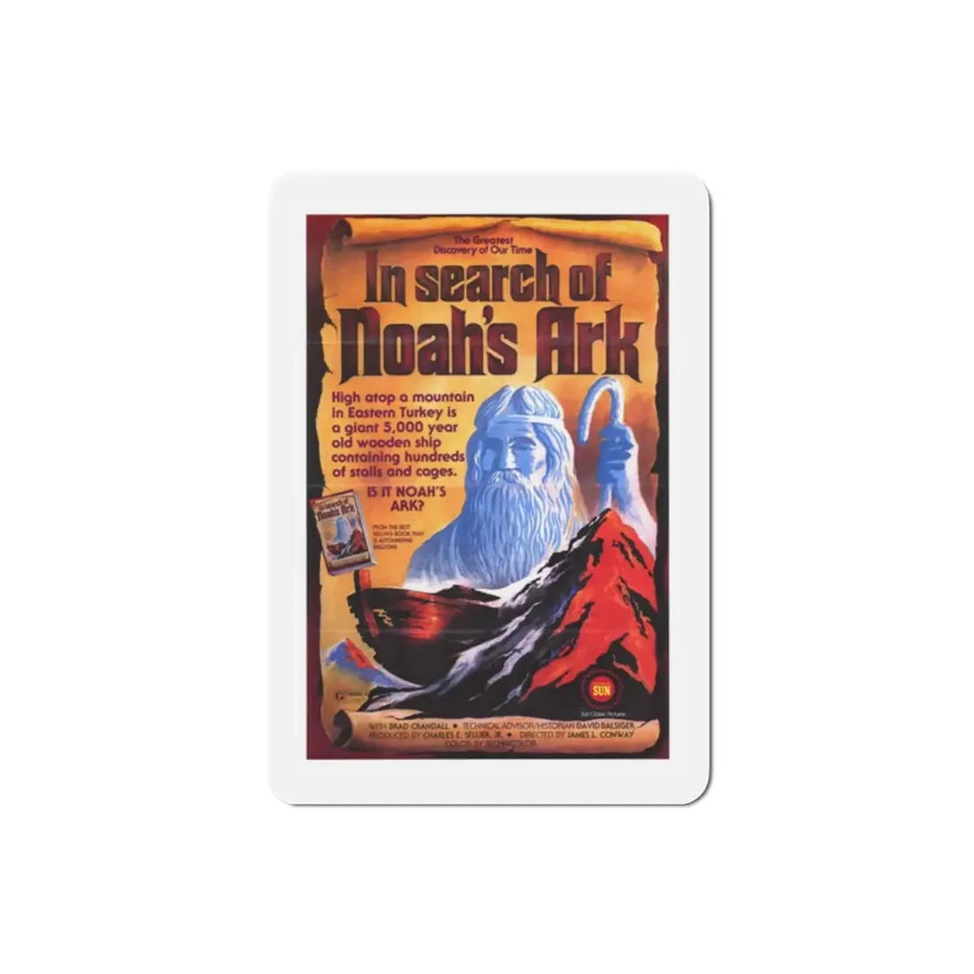 In Search of Noah's Ark 1976 Movie Poster Refrigerator Magnet - The Sticker Space