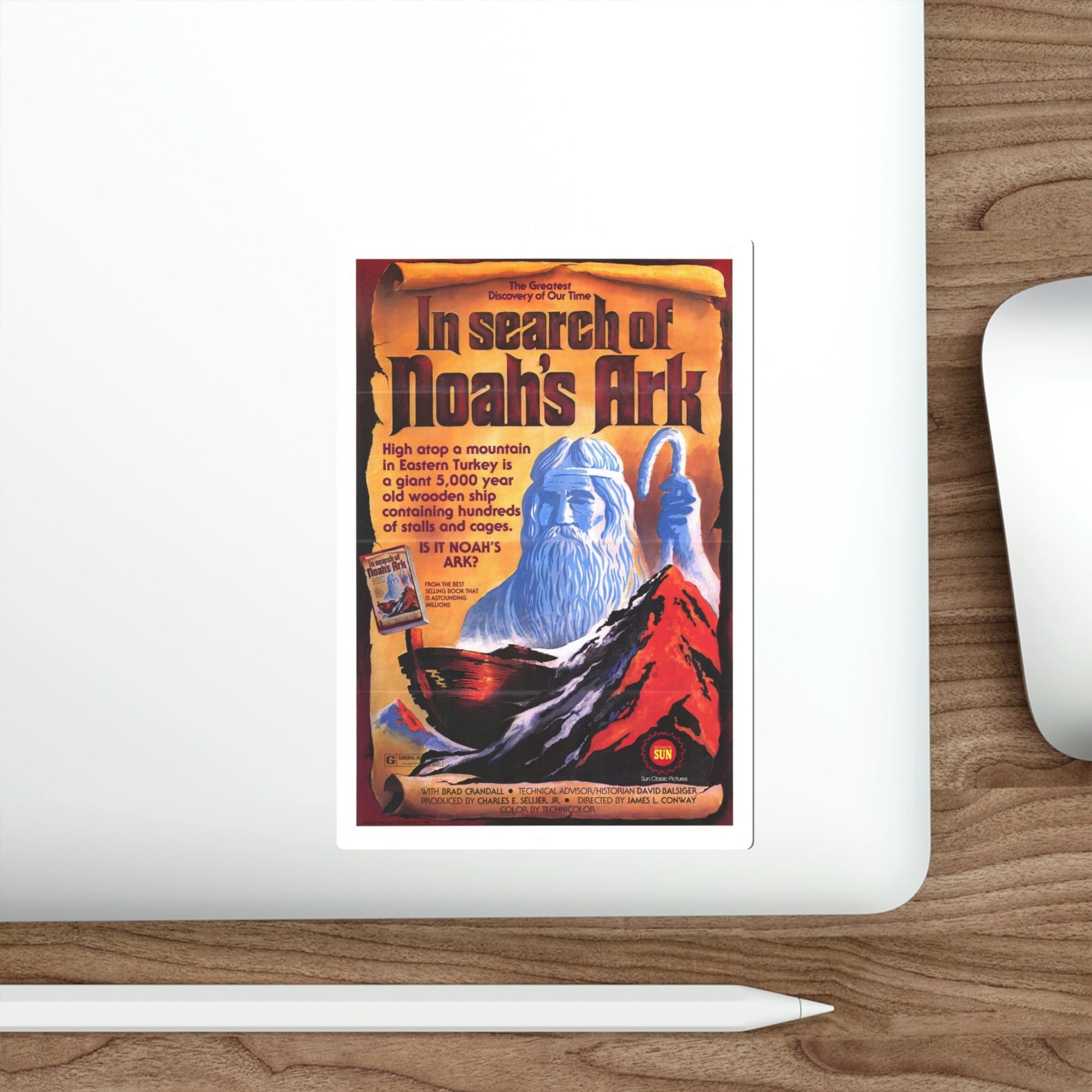 In Search of Noah's Ark 1976 Movie Poster STICKER Vinyl Die-Cut Decal-The Sticker Space
