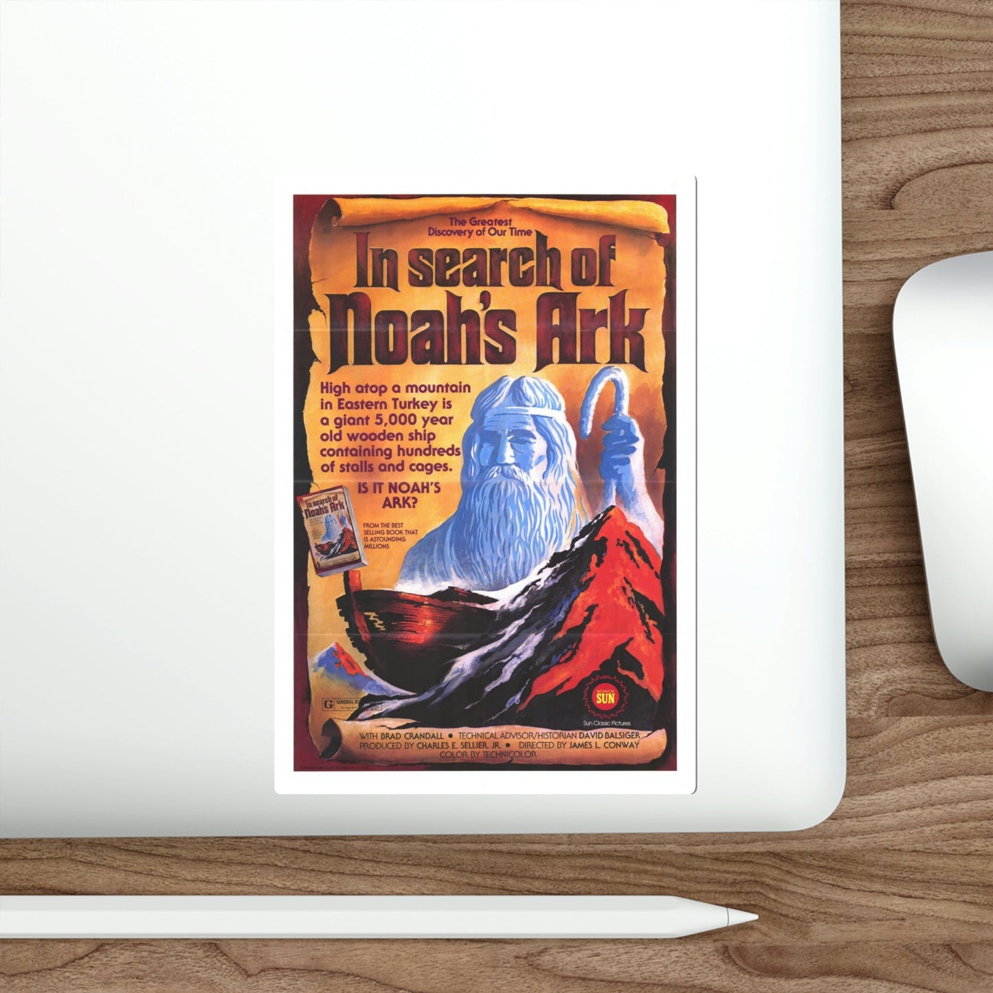 In Search of Noah's Ark 1976 Movie Poster STICKER Vinyl Die-Cut Decal-The Sticker Space