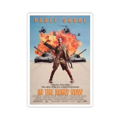 In The Army Now 1994 Movie Poster STICKER Vinyl Die-Cut Decal 2 Inch - The Sticker Space