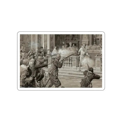 In the Cathedral (Magazine Illustration) STICKER Vinyl Die-Cut Decal - The Sticker Space