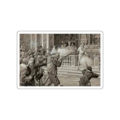 In the Cathedral (Magazine Illustration) STICKER Vinyl Die-Cut Decal White Die-Cut 2 Inch - The Sticker Space