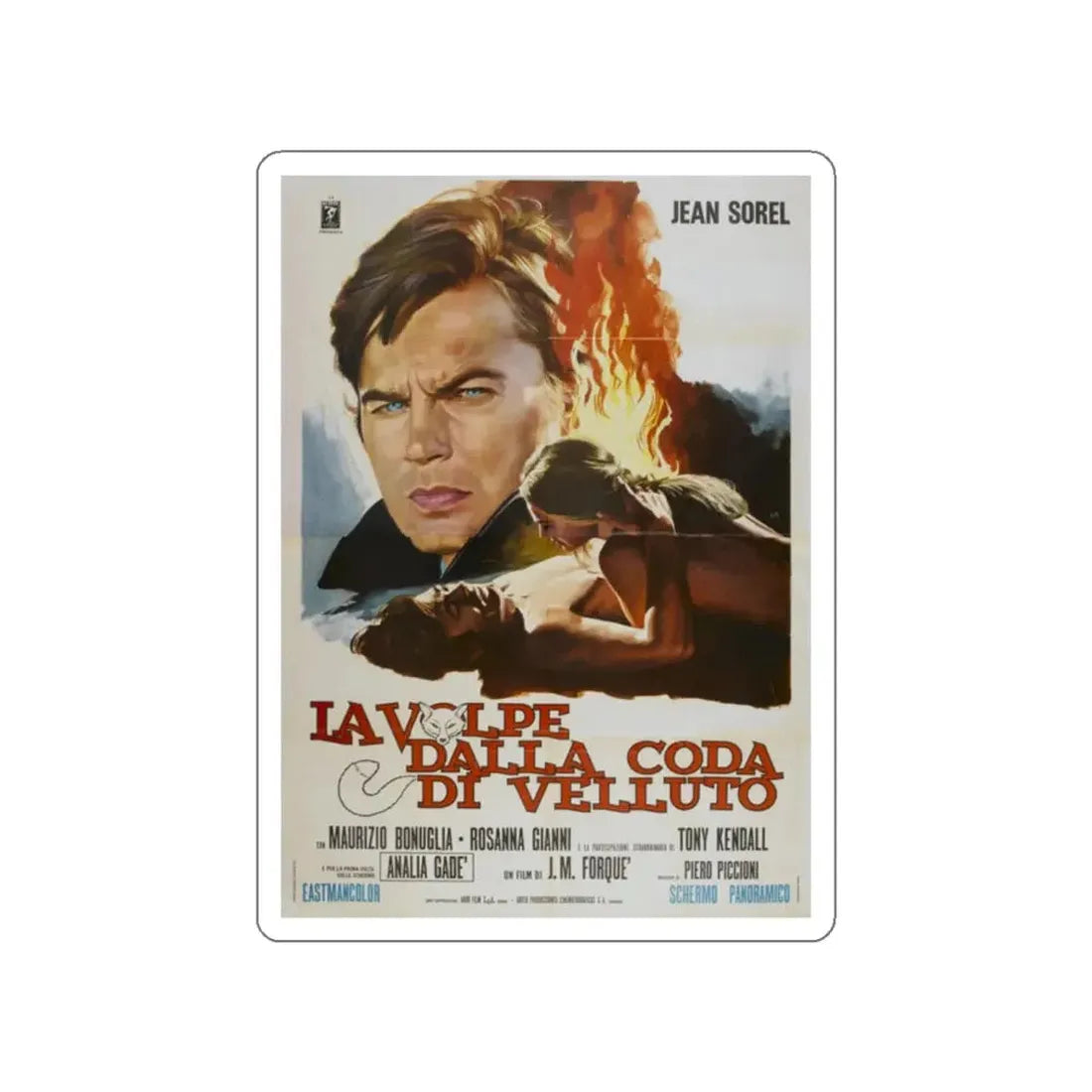 IN THE EYE OF THE HURRICANE 1971 Movie Poster STICKER Vinyl Die-Cut Decal - The Sticker Space