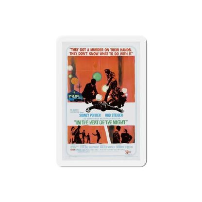 In the Heat of the Night 1967 Movie Poster Refrigerator Magnet 2 Inch - The Sticker Space
