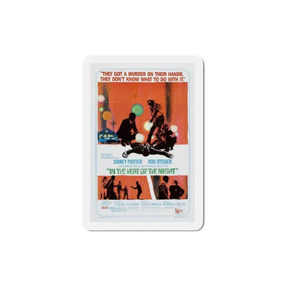 In the Heat of the Night 1967 Movie Poster Refrigerator Magnet 3 Inch - The Sticker Space