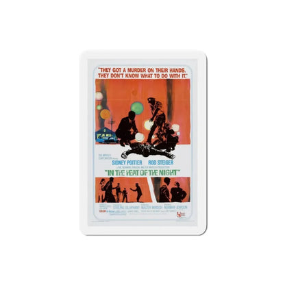 In the Heat of the Night 1967 Movie Poster Refrigerator Magnet - The Sticker Space