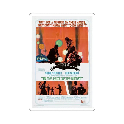 In the Heat of the Night 1967 Movie Poster STICKER Vinyl Die-Cut Decal 4 Inch - The Sticker Space