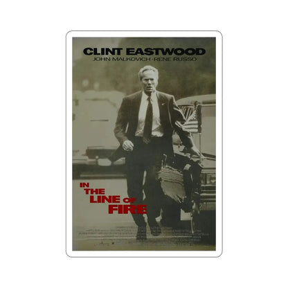 In the Line of Fire 1993 Movie Poster STICKER Vinyl Die-Cut Decal - The Sticker Space