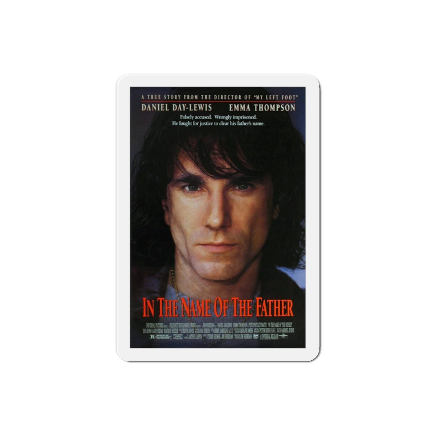 In the Name of the Father 1993 Movie Poster Die-Cut Magnet-2" x 2"-The Sticker Space