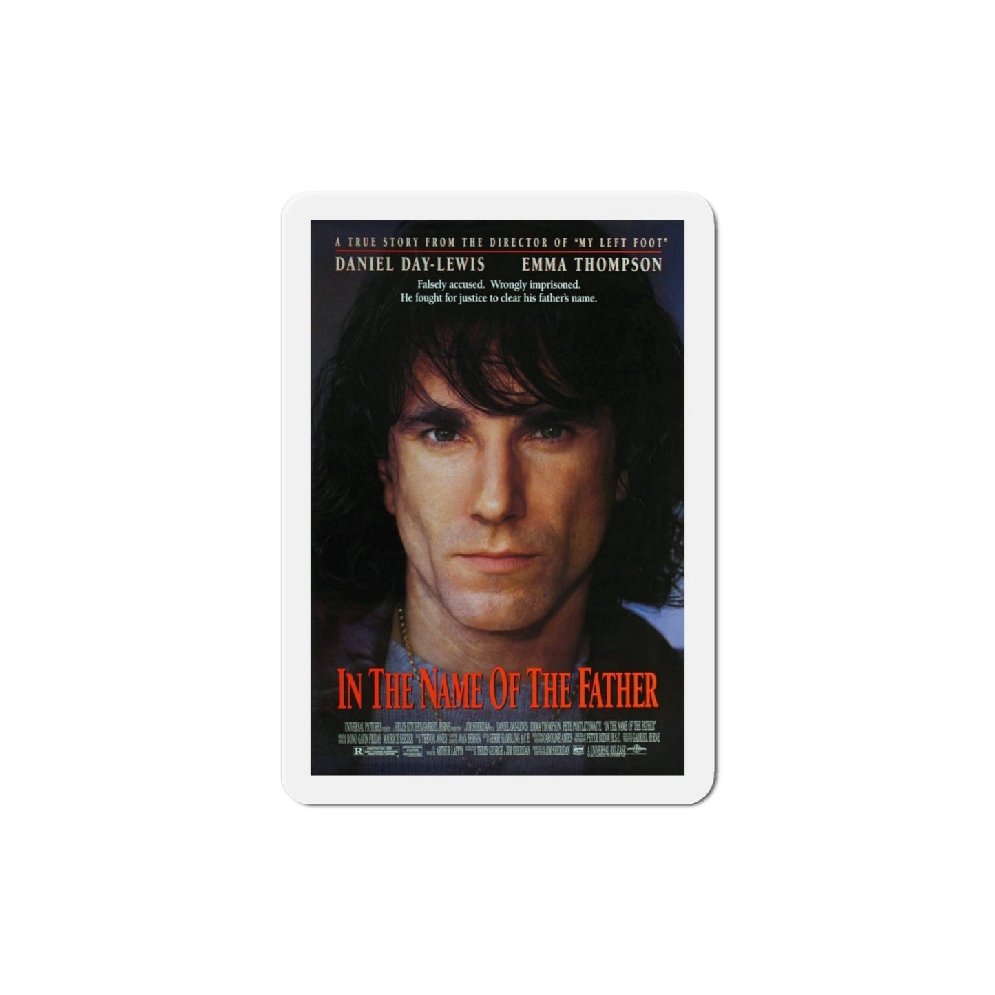 In the Name of the Father 1993 Movie Poster Die-Cut Magnet-4" x 4"-The Sticker Space