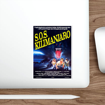 IN THE SHADOW OF KILIMANJARO (DANISH) 1985 Movie Poster STICKER Vinyl Die-Cut Decal-The Sticker Space